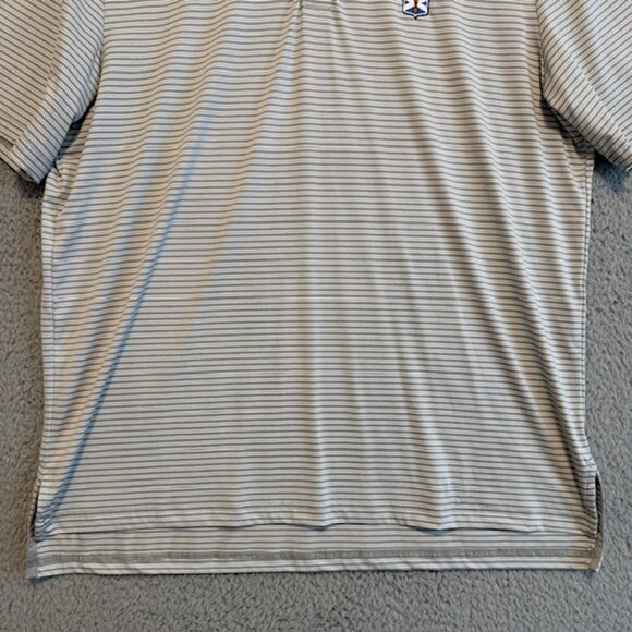 RLX Ralph Lauren Polo Shirt Mens Large KINLOCH Golf Gray Short Sleeve Button - Picture 7 of 16